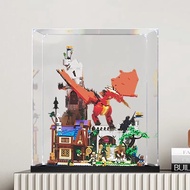 Storage Organizer Kotak Akrilik Transparent Display Box untuk LEGO 21348 Dungeons Dragons Red Dragon