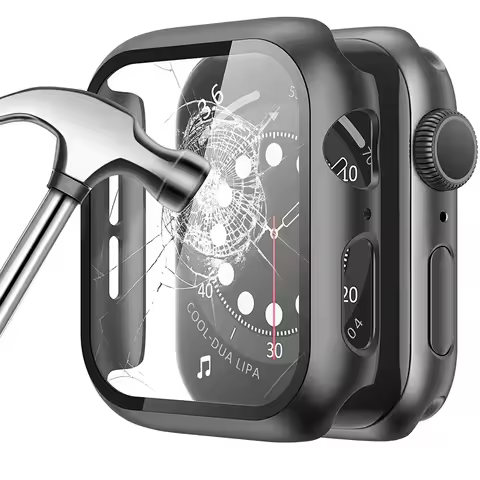 Glass+Cover For Apple Watch case 45mm 41mm 44mm 40mm 42mm iWatch Accessories Screen Protector Apple 