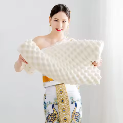 Natural Latex Pillow Children Adult Massage Comfortable Latex Pillow Core Particle Latex Pillow Neck