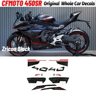 G For CFMOTO 2024 450sr zricon Black Car Decal CF400-6 Original Parts Model Protective Cover Sticker