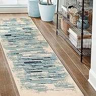 Superior Indoor Runner Rug, Jute Backing, Soft Modern Rugs for Entryway, Kitchen Floors, Office Floo