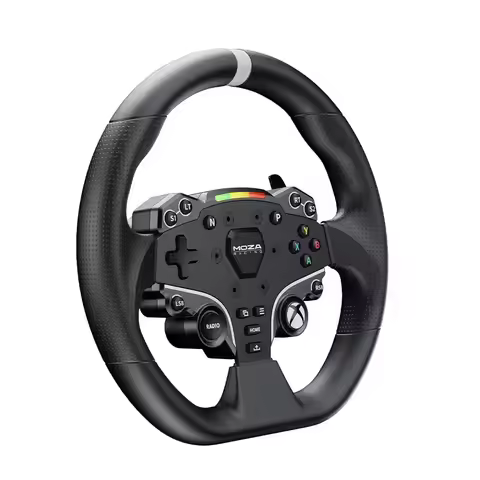 ----MOZA Racing ESX Steering Wheel for Xbox with 22 Customizable Buttons Durable ISF PU Grips