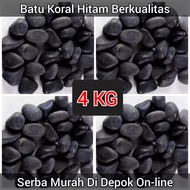 Garden and aquarium black coral stone 4kg / black coral decorative stone / black coral stone / stone