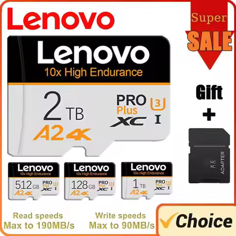 Lenovo Memory Card 1TB 2TB Ultra-fast Transfer 512GB 128GB Micro TF SD Card U3 V30 For Nintendo Swit