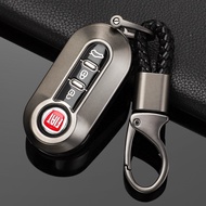 Car Key Case Cover Shell For Fiat 500 DucatoPanda 500L Punto Lancia Musa Key Fob key chain Accessori