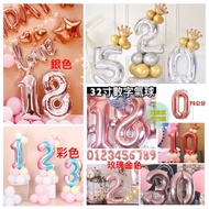 Number Balloon/Birthday Balloon/Party Balloon/Number/Candle/Photo Props/Photo Number/Balloon