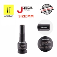 1/2 INCH JETECH TOOL CR-MO DR. BLACK IMPACT HEX-BIT SOCKET/SOCKET BIT HEX KEY / SOCKET ALLEN KEY (4M