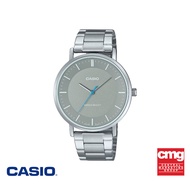 CASIO นาฬิกาข้อมือ CASIO รุ่น MTP-VT04D-8EDF สเตนเลสสตีล สีเทา