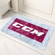 VIKAMA Official CCM Hockey Carpet, Hockey Stick Design Non-Slip Mat for Game Room, Garage & Man Cave