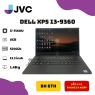 Laptop xách tay Dell Xps 13-9360 i7 7560U/ 8GB/ 256GB PCIe/ 13.3" FHD/ Win 10 Pin90%