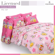 *7ลาย* ผ้าปูที่นอน + ผ้านวม​ Frozen Sofia Disney princess ลิขสิทธิ์แท้ by Fountain เอลซ่า โซเฟีย ดิส