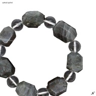 .能量個性水晶手工手鏈. 黑髮晶 x 白水晶