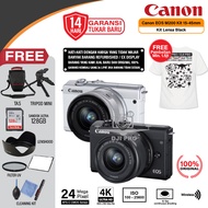 CANON EOS M100 KIT 15-45MM WIFI - KAMERA CANON MIRRORLESS ORIGINAL