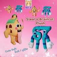 BCT✨New Steal A Brainrot Plush Cute House 9 Plush Toys Funny Brain 67 Plushie Doll Fun Game Derived 