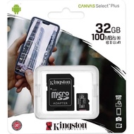 Kingston Memory Card Micro SD8GB 16GB 32GB 64GB 128GB Class 10 คิงส์ตัน เมมโมรี่การ์ด ใช้ได้ 100%