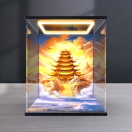 [Transparent Display Box] Suitable for Lego Monkey King 80065 Erlang God Mecha Return Light Acrylic 