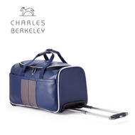 Charles Berkeley CLAYTON Calf Leather Hand Luggage Trolley Case with 2 Wheels  (TB-19037)