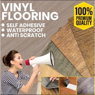 Ready Stock2mm Self Adhesive Luxury Vinyl Flooring Plank PVC Vinyl Flooring (Sticker) 6x36inch 16pcs/24sqft