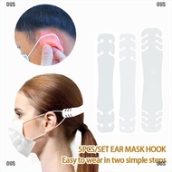{OUS}1X Adjustable Non-slip Face Shield Ear Hook Adult Kids Earache Preventions Fixer