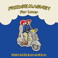 Vespa Valentine Refrigerator Magnet - Vespa Valentine Fridge Magnet - Gift - Stationery 19
