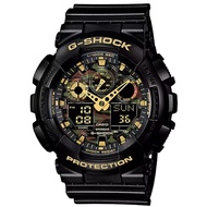 5Cgo CASIO G-SHOCK series pointer digital GA-100CF-1A9 camouflage dial casual sports watch 【Shipping from Taiwan】