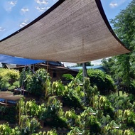 Brown Balcony Shade Net Privacy Fence PE Sunshade Mesh for Balcony Home Cover