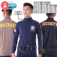 Kaos Satpam Baju Security Kaos Satpam Kerah Tinggi Pria Lengan Panjang