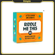 After-Dinner Card Game Amusements Series 50 Questions for Family Games and Friends Cards