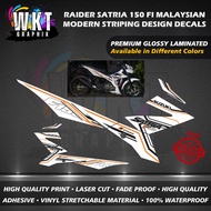 SUZUKI RAIDER SATRIA 150 FI MALAYSIAN MODERN STRIPING DESIGN DECALS STICKER (WATERPROOF, LAMINATED) 