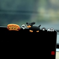 FANHAILIANYIN | Cartoon Hot Dog Doberman Car Decor