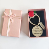 Teacher Keychain Gift With Gift Box Thank You Teacher Gift for Teacher