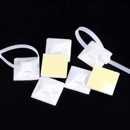 Adhesive base to hold electrical wires with drawstrings and straps 20*20mm, 25*25mm, 30*30mm - 50 pi