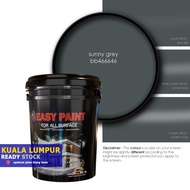 18 Liter - SUNNY GREY BB466646, Easy Paint All Surface for interior & exterior wall, wood and steel.