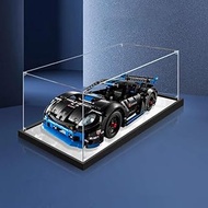 2cm Walnut Wood Grain Display Box, Coffee Black high-end countertop Display Box, Suitable for Lego 4