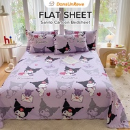 Capybara Bed Sheet Sanrio Crayon Shin-chan Flat Bedsheet 床单 Kuromi/Cinnamoroll/Melody Mattress Cover