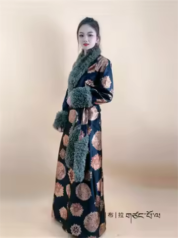 2025 Tibetan Robe Xizang Clothing Heavy winter cold proof