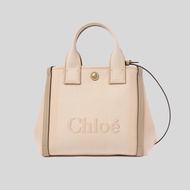 CHLOE Small Chloe Carry Tote Bag In Canvas Blushy Beige CHC25SS911O6526Y