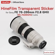 Hinefilm Transparent Skin for Sony FE 70-200mm F2.8 GM II Lens Skin 70 200 Lens Clear Sticker SEL702