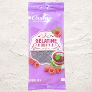 < Bag 17g ~ 9 leaves > GELATIN Leaf FOOD / FRANCE / CASINO Gelatine Leaf