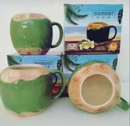 Mug Cangkir Gelas 3D Unik 350ml Mug Motif Kelapa Serbaguna