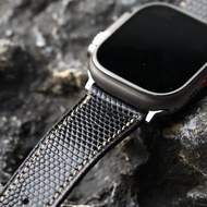 Handmade High-End Lizard Leather Watch Strap Adaptation watch 49MM 46MM 45MM Leather Watch Band