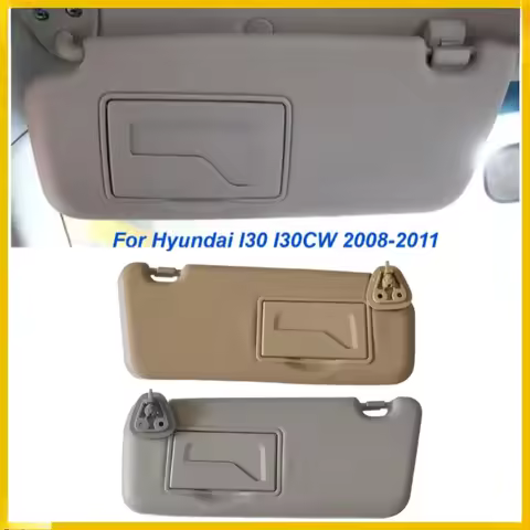 Grey Beige for Hyundai I30 I30cw 2008 2009 2010 2011 Sun Visor Car Left and Right with Mirror Sun Vi