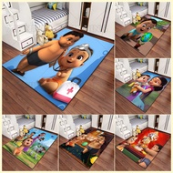 Mighty Little Bheem Cartoon Pattern Carpet For Bedroom Bedside Or Play Zone Soft Non-Slip Rug With F
