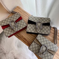 Gucci Hardware Dionysus Dionysus Dionysus Bag Tiger Head Small Black Brown Shoulder Crossbody Chain 