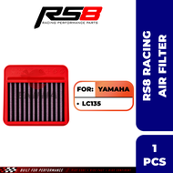 γ100% ORIGINALγRS8 Racing Performance Air Filter For Yamaha LC135/ Y15ZR/ RS150