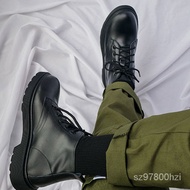 Package postageBlack High-Top Dr. Martens Boots Men's Handsome Autumn British MotorcycleinsLeather Shoes Hong Kong Sty