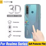 Realme 5i Back Skin Carbon 3D-Garskin Carbon Fiber Realme 5i Premium Hp Back Protector Sticker
