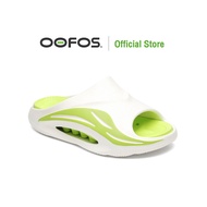 👨รองเท้าแตะ (OOFOS) Ooahh Luxe Black รองเท้าเพื่อการฟื้นฟู - OF8885