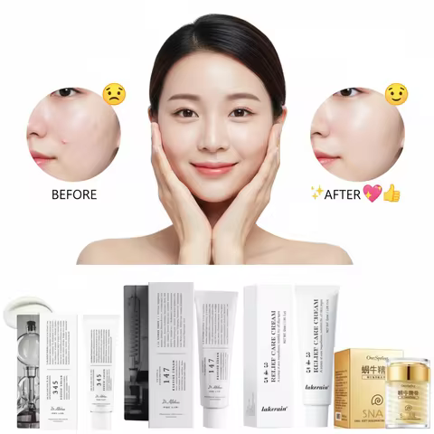 345 Relief Cream Moisturizer For Soothing Recovery Face Cream Tea Tree Leaf Water Niacinamide Korean