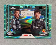 Topps Chrome F1 Duo George Russell & Kimi Antonelli  /199 F1 card F1賽車卡